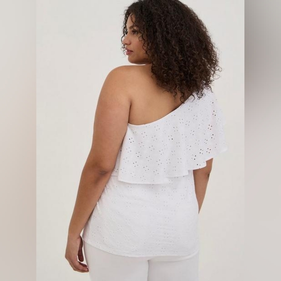 🆕 Torrid One Shoulder Eyelet Top (Torrid 5) - Picture 3 of 13
